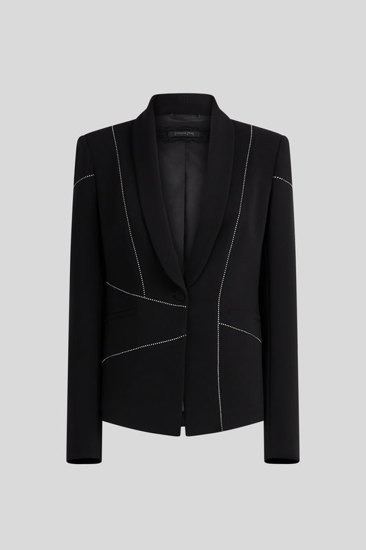 PATRIZIA PEPE Schwarzer Blazer mit Strass