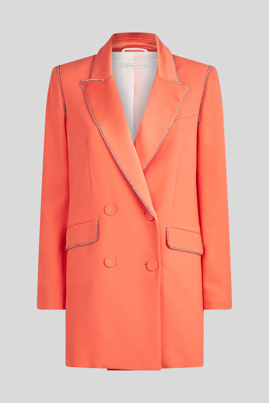 PATRIZIA PEPE Zweireihiger Blazer in Koralle
