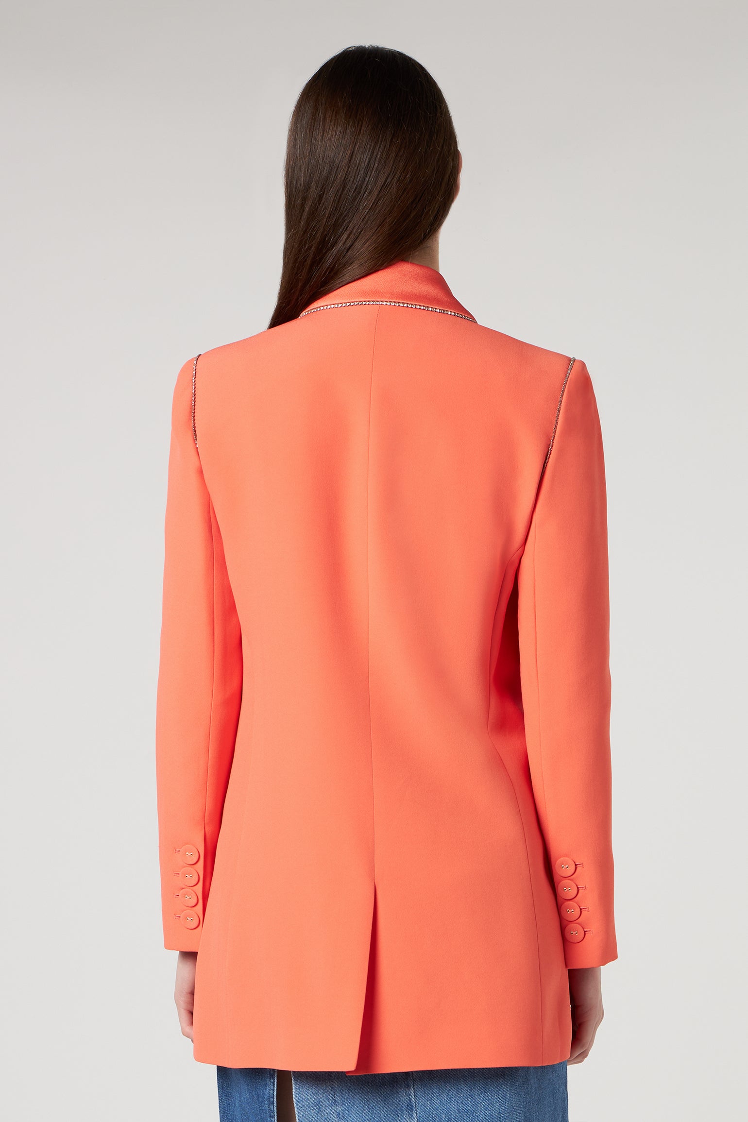 PATRIZIA PEPE Korallenfarbener Zweireiher-Blazer