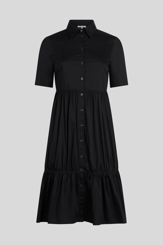 PATRIZIA PEPE Kleid mit schwarzen Rüschen