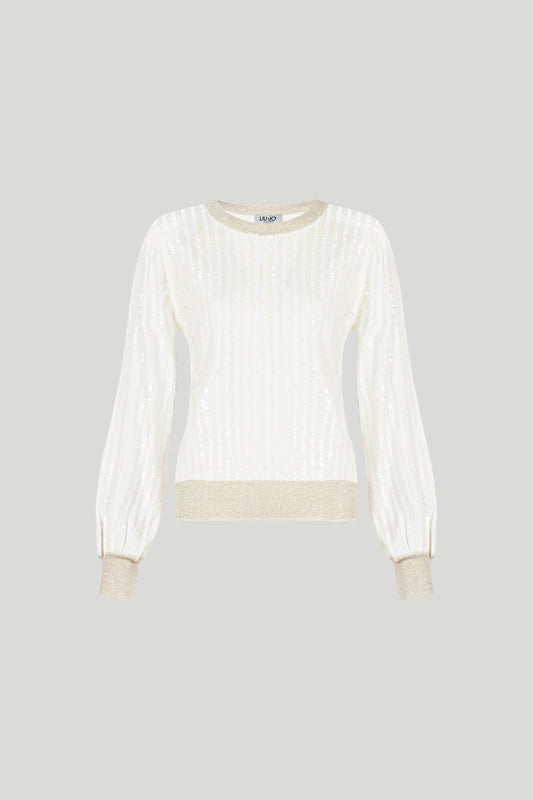 LIU JO Pullover mit Pailletten