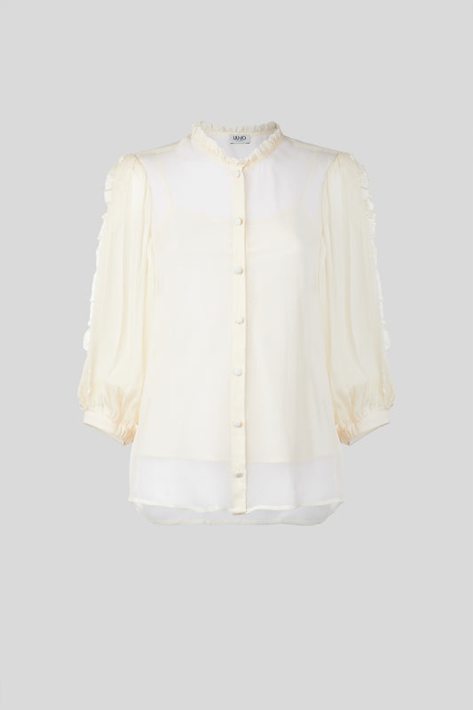 LIU JO Cremefarbene Bluse