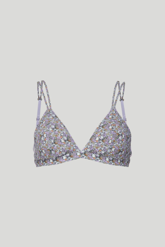LOVE STORIES Bralette mit Blumenmuster in Lila