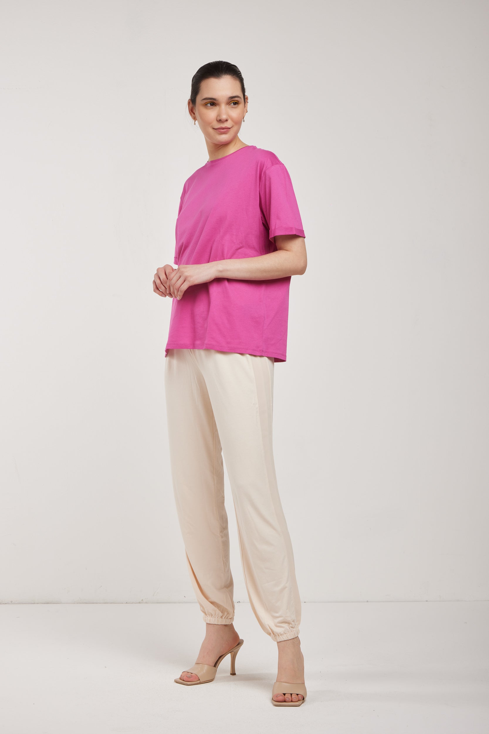 PATRIZIA PEPE T-Shirt Oversize Fuxia