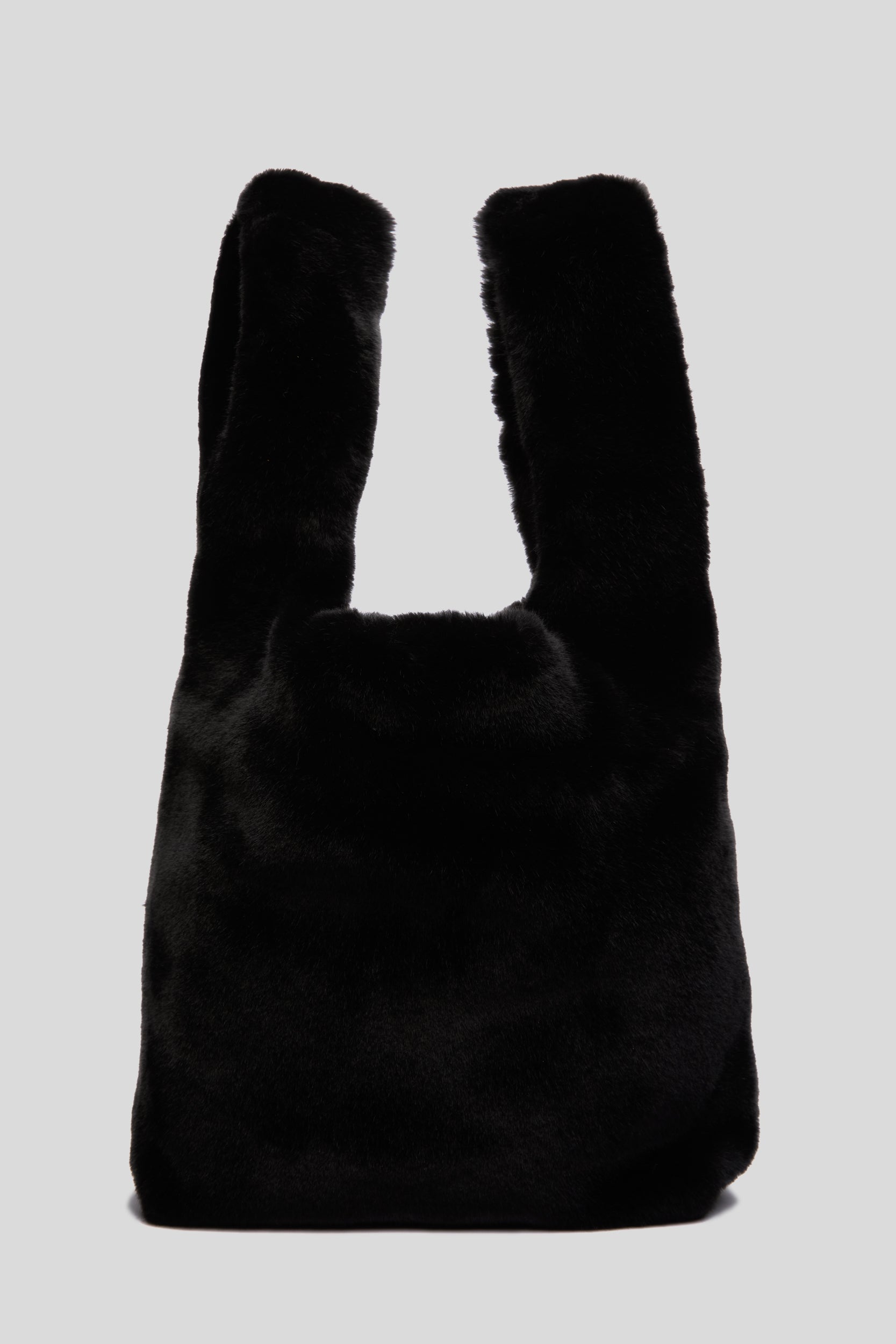 STAND STUDIO Schwarze "Market Fur" Tasche