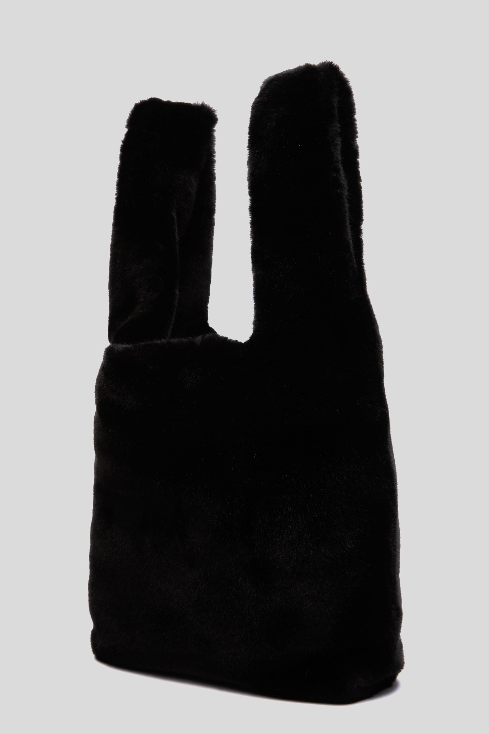 STAND STUDIO Schwarze "Market Fur" Tasche