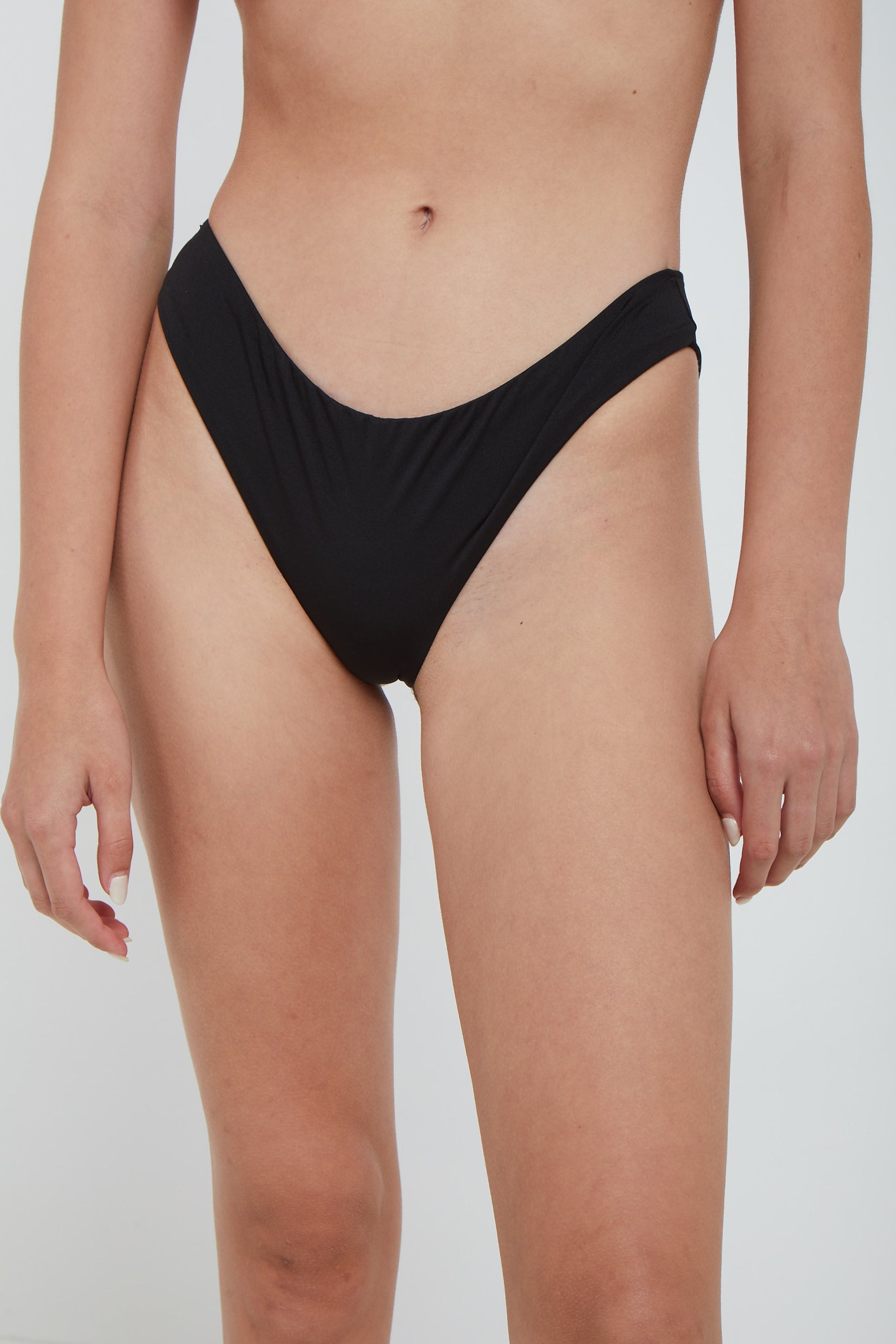 F**K Schwarzer Schwarz Bikini-Slip
