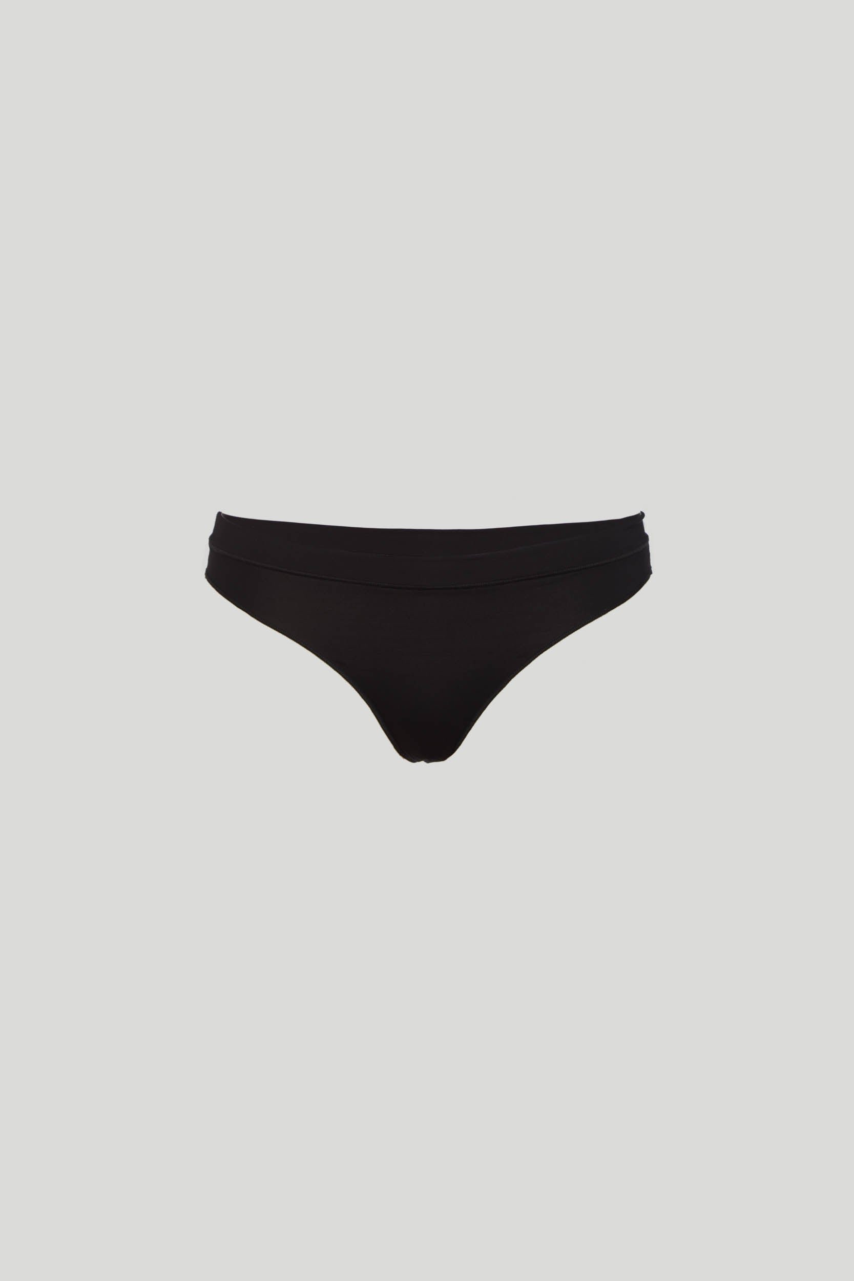 F**K Schwarzer Tanga-Bikini Schwarz
