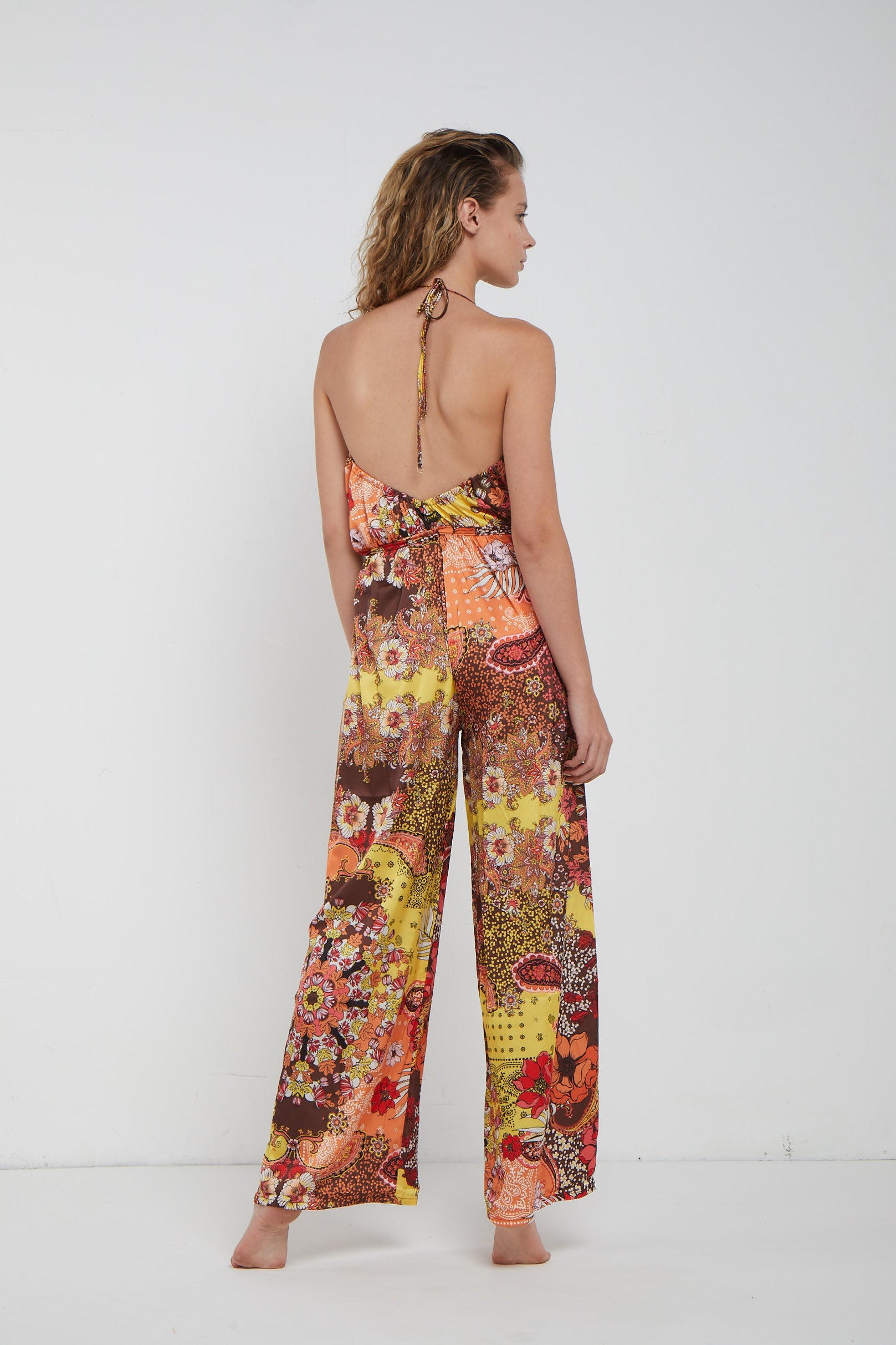 F**K langer Overall mit Blumenmuster