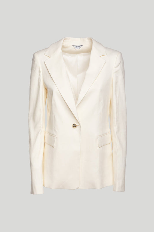 LIU-JO Perlweißer Blazer