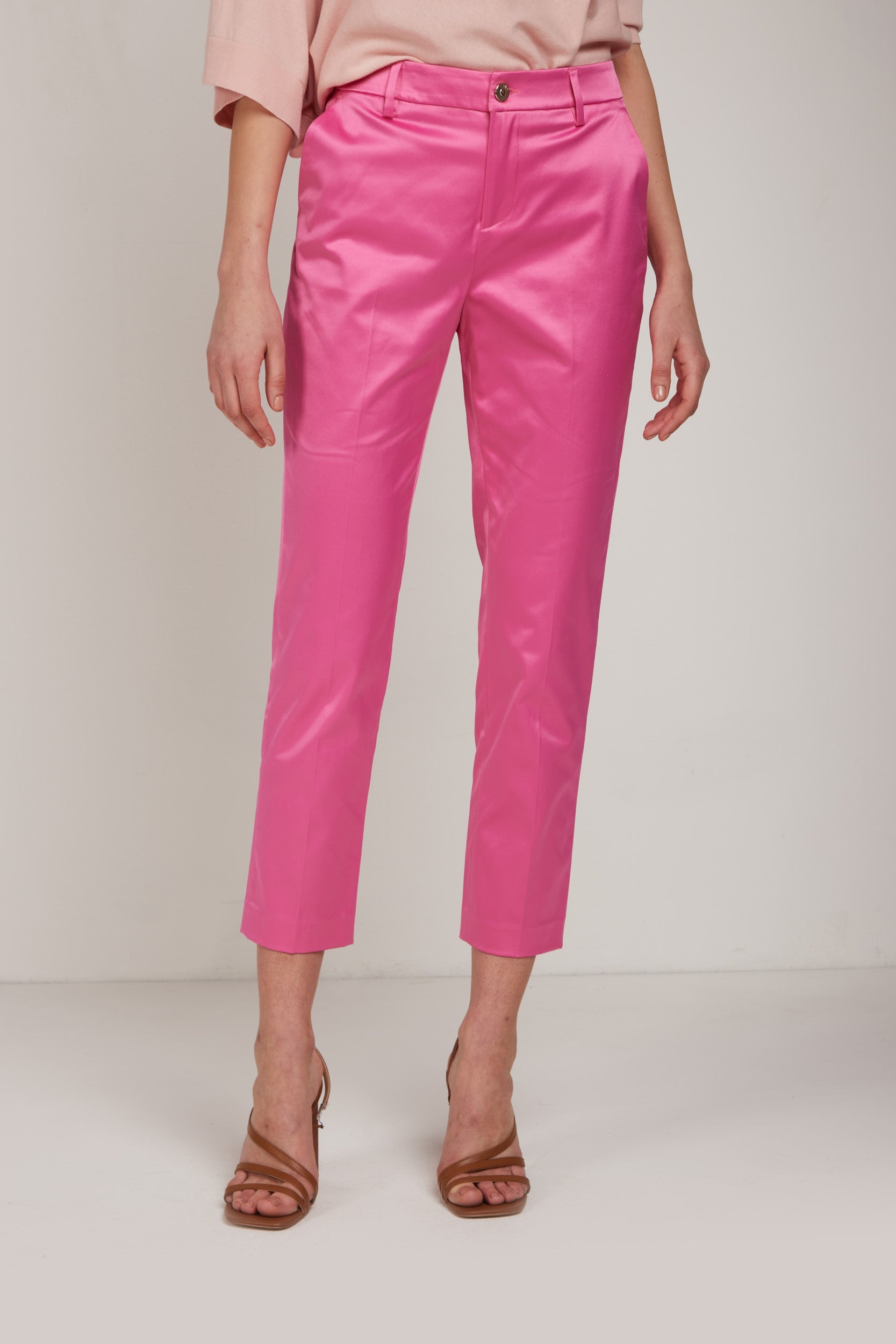 LIU-JO Pantalone Raso Fuxia