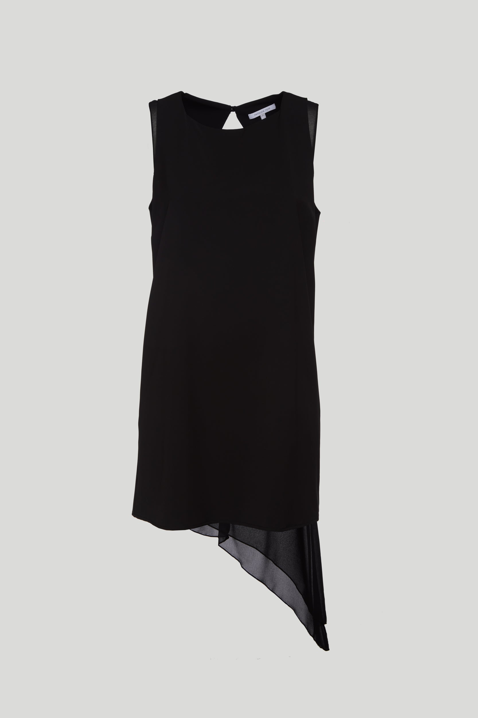 PATRIZIA PEPE Schwarzes asymmetrisches Kleid