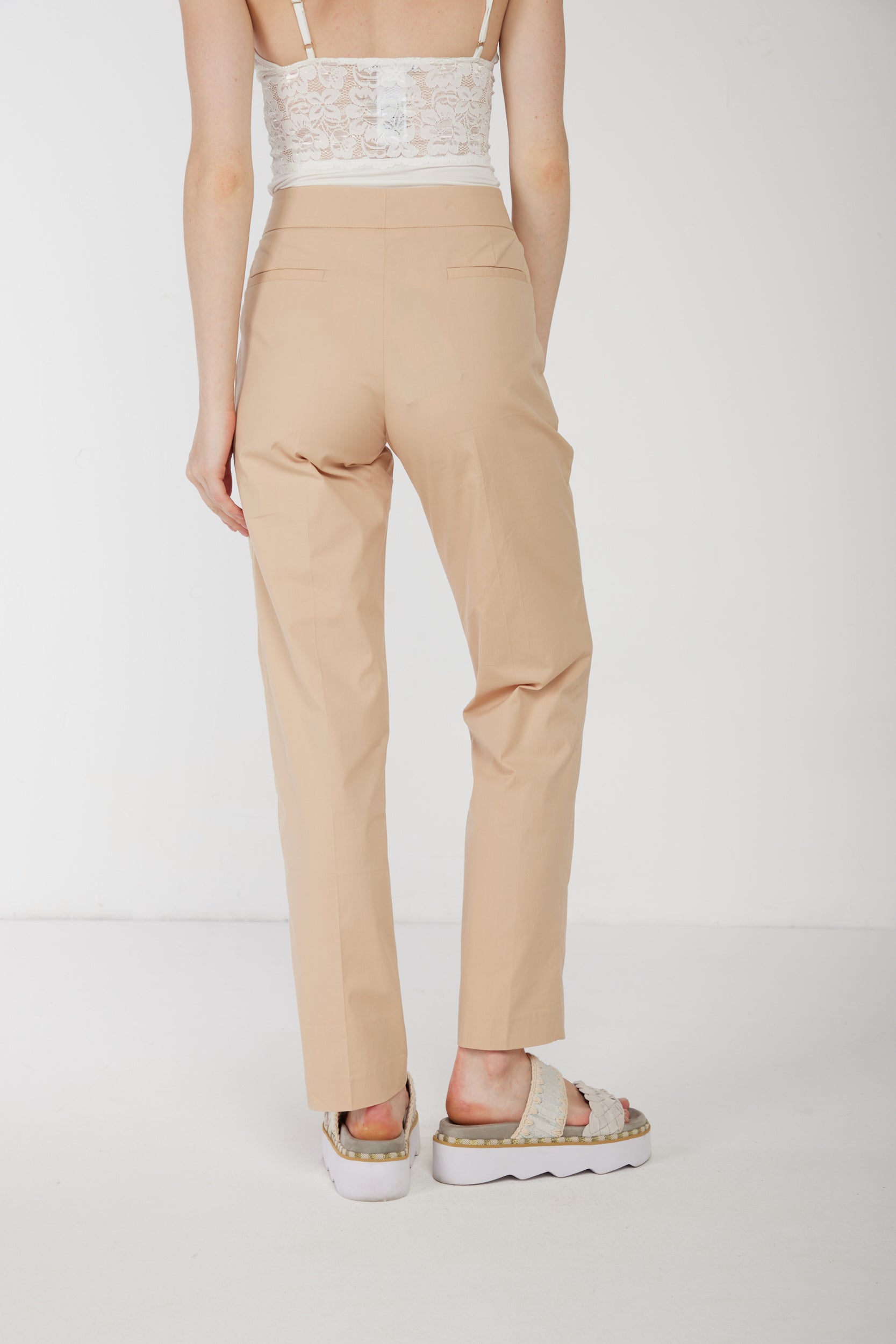 TWINSET Militärgrüne Chinohose