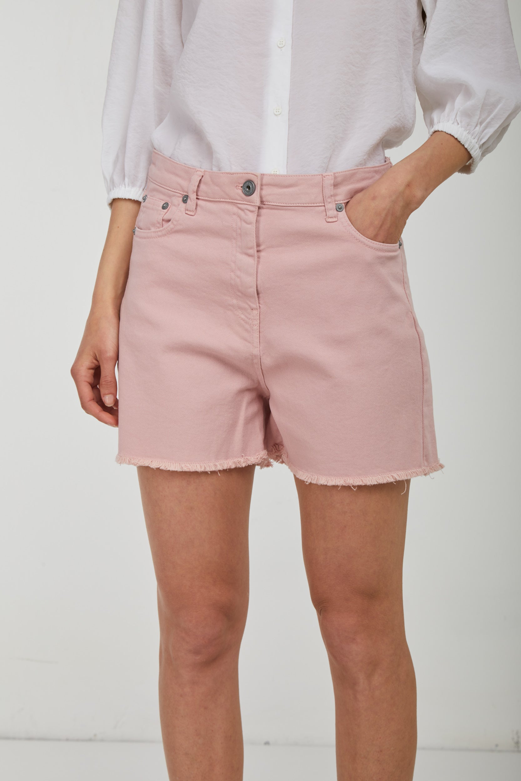 OTTOD'AME Shorts in Denim Rosa