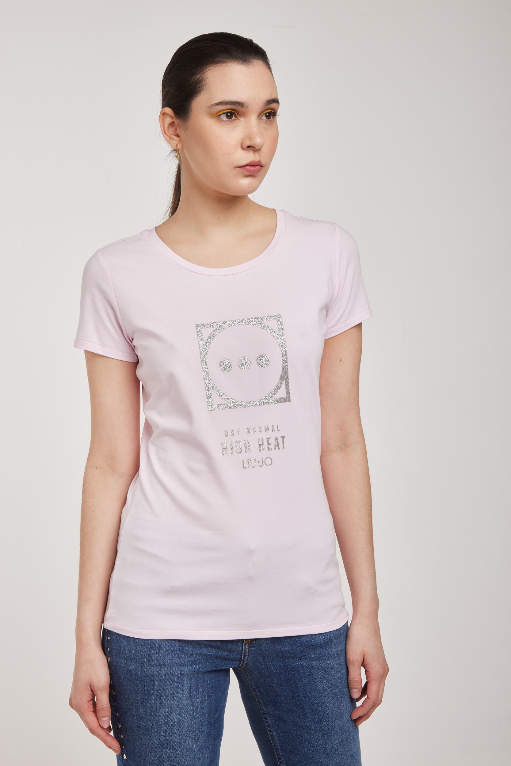 LIU-JO T-Shirt Rosa "HIGH HEAT"