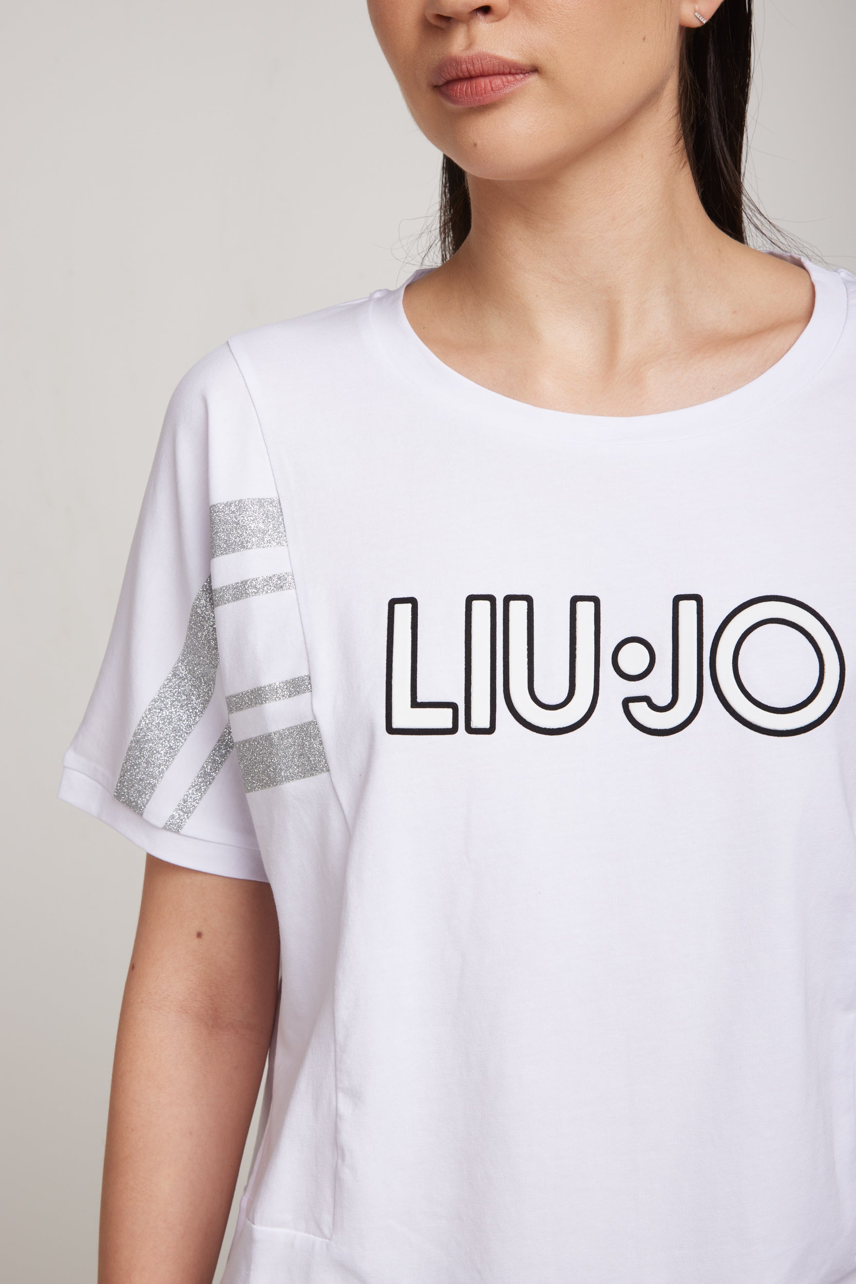 LIU-JO T-Shirt mit weißem Logo