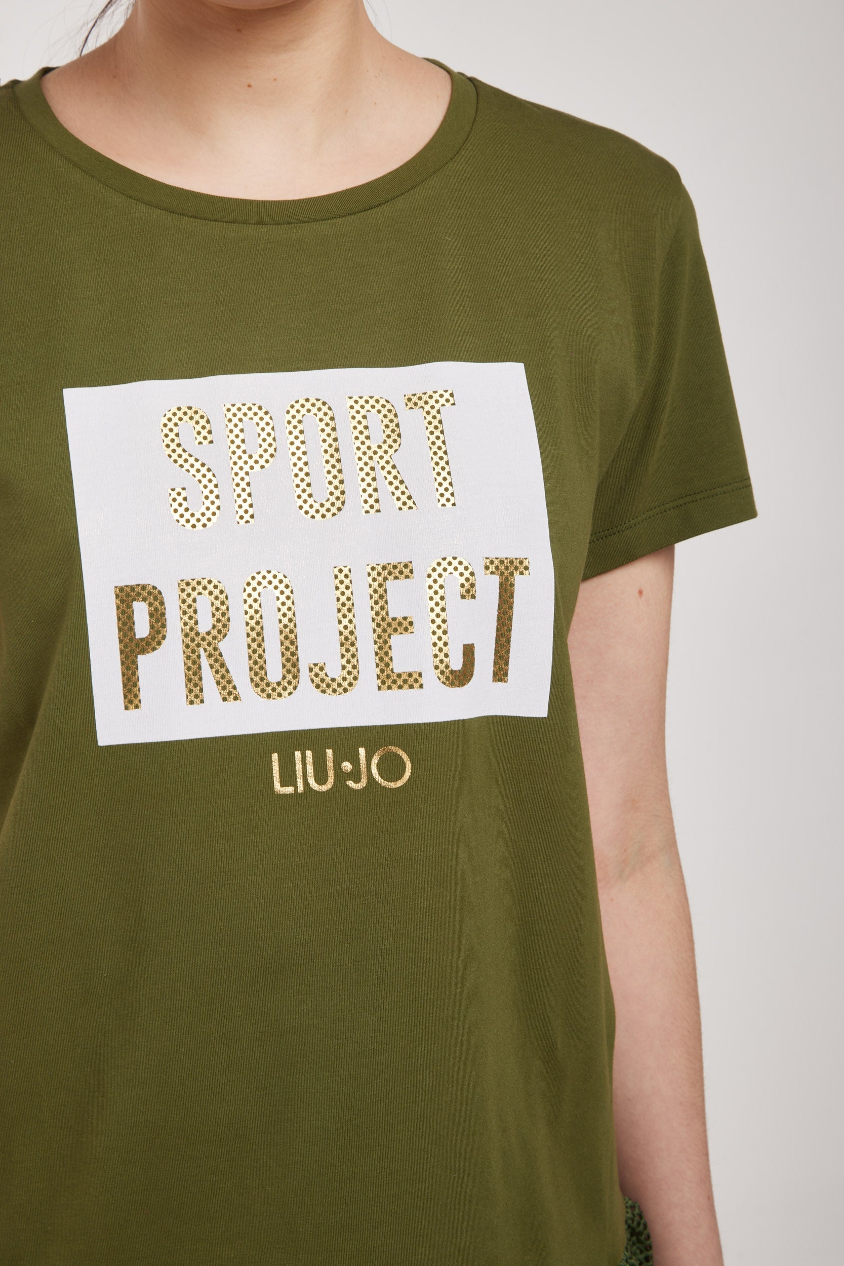 LIU-JO T-Shirt "SPORT PROJECT" Militärgrün