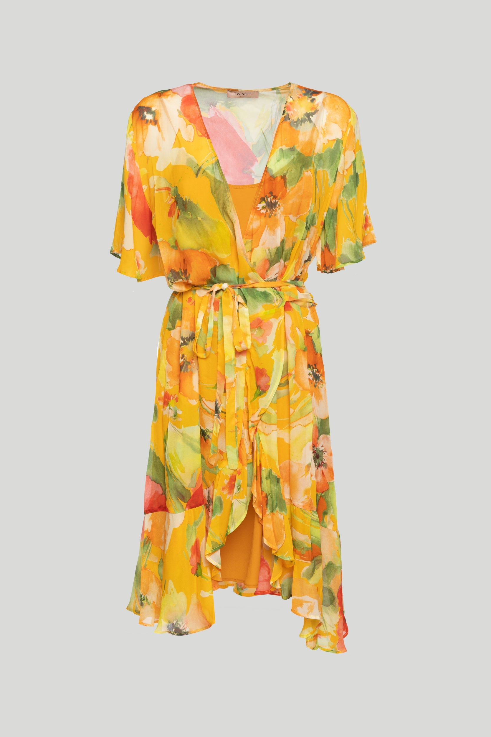 TWINSET Mandarin-Crossover-Kleid