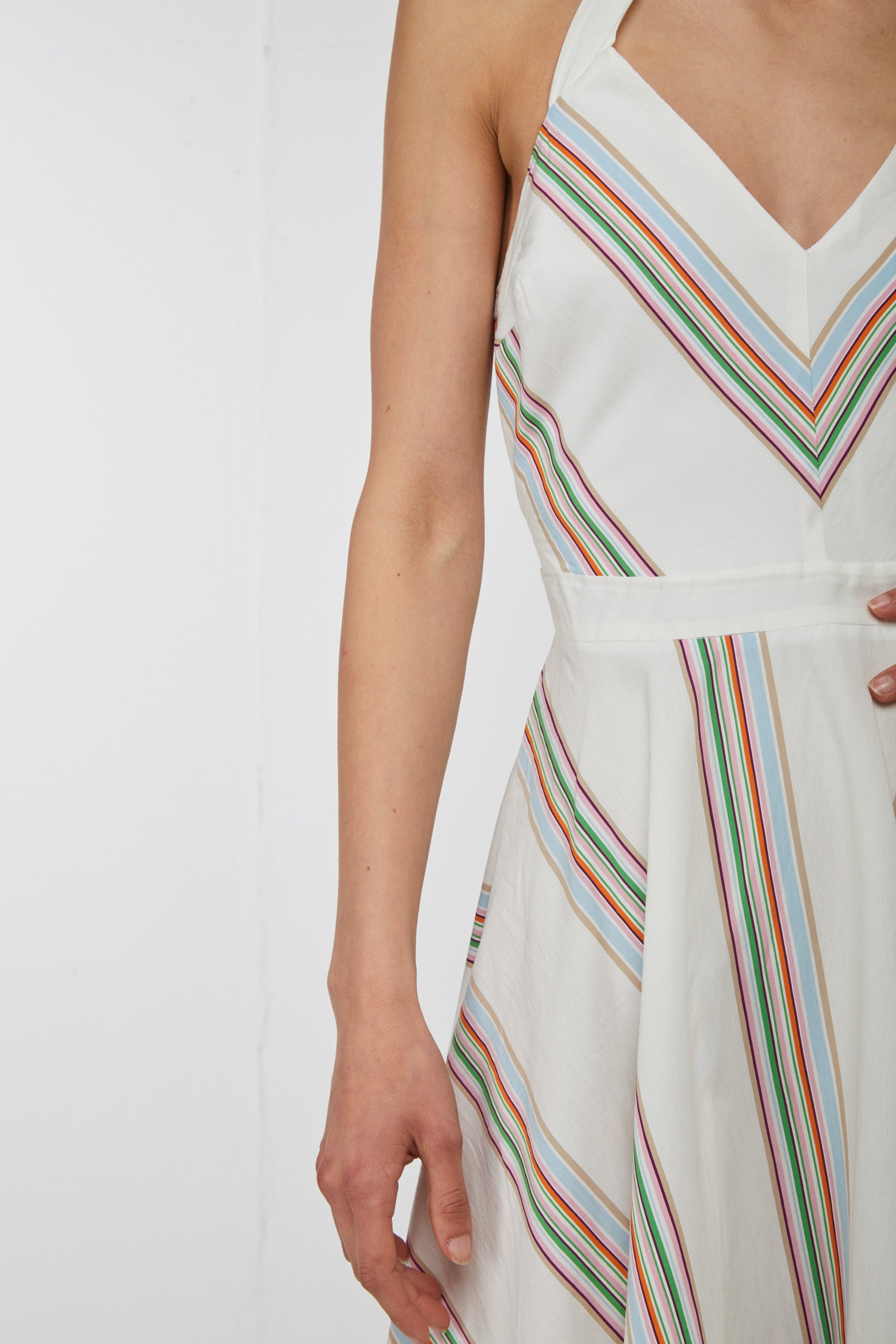 OTTOD'AME Retro-Kleid? Weiße und Streifen