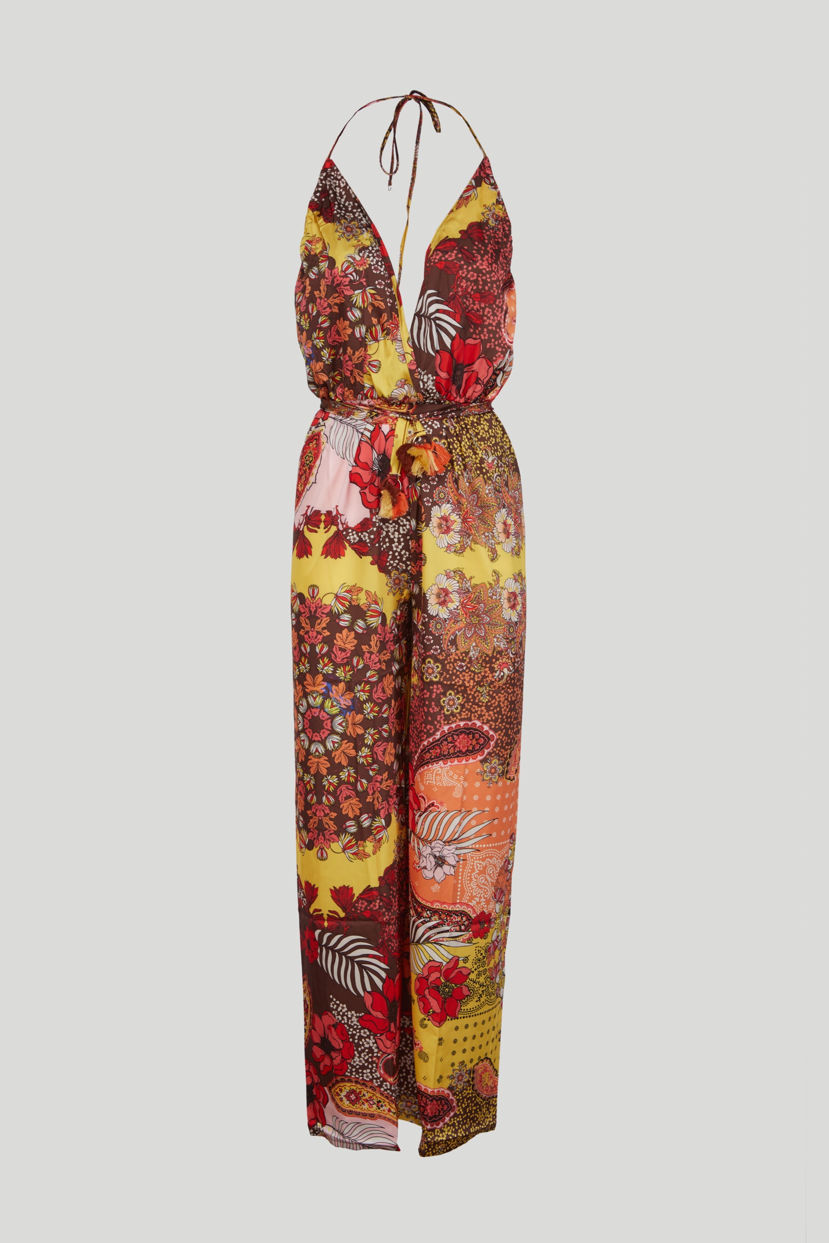 F**K langer Overall mit Blumenmuster