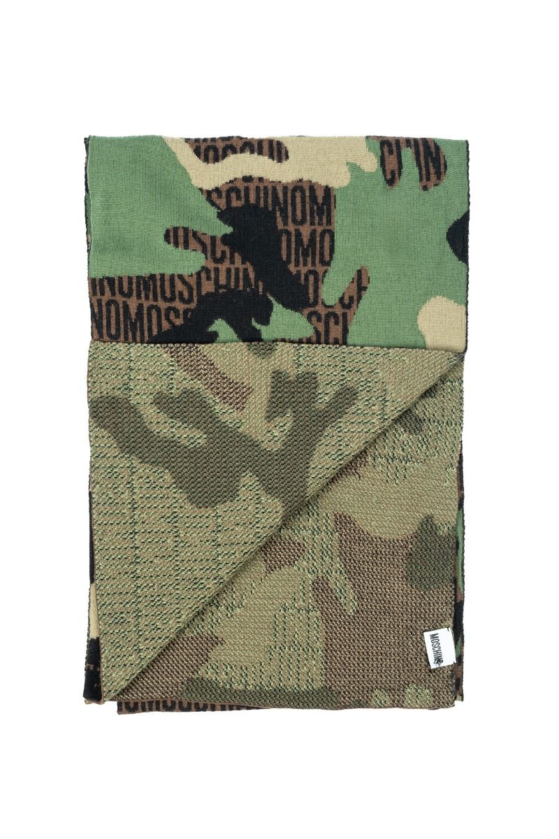 MOSCHINO Camouflage-Wollschal