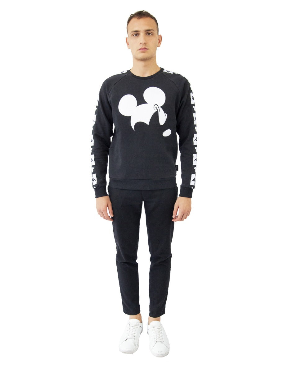 Kappa-Sweatshirt mit Mickey-Stickerei