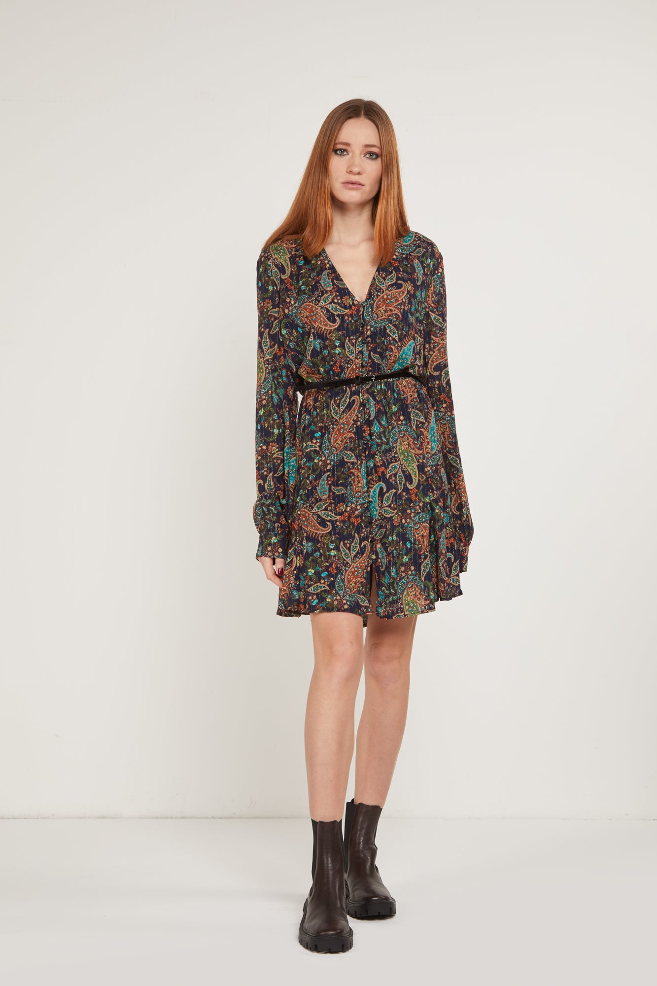 LIU-JO Kurzes Paisley-Kleid