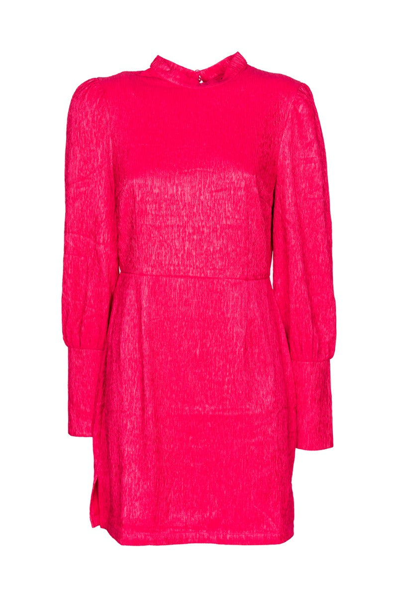 GLAMOURÖSES Rollkragenkleid in Fuchsia