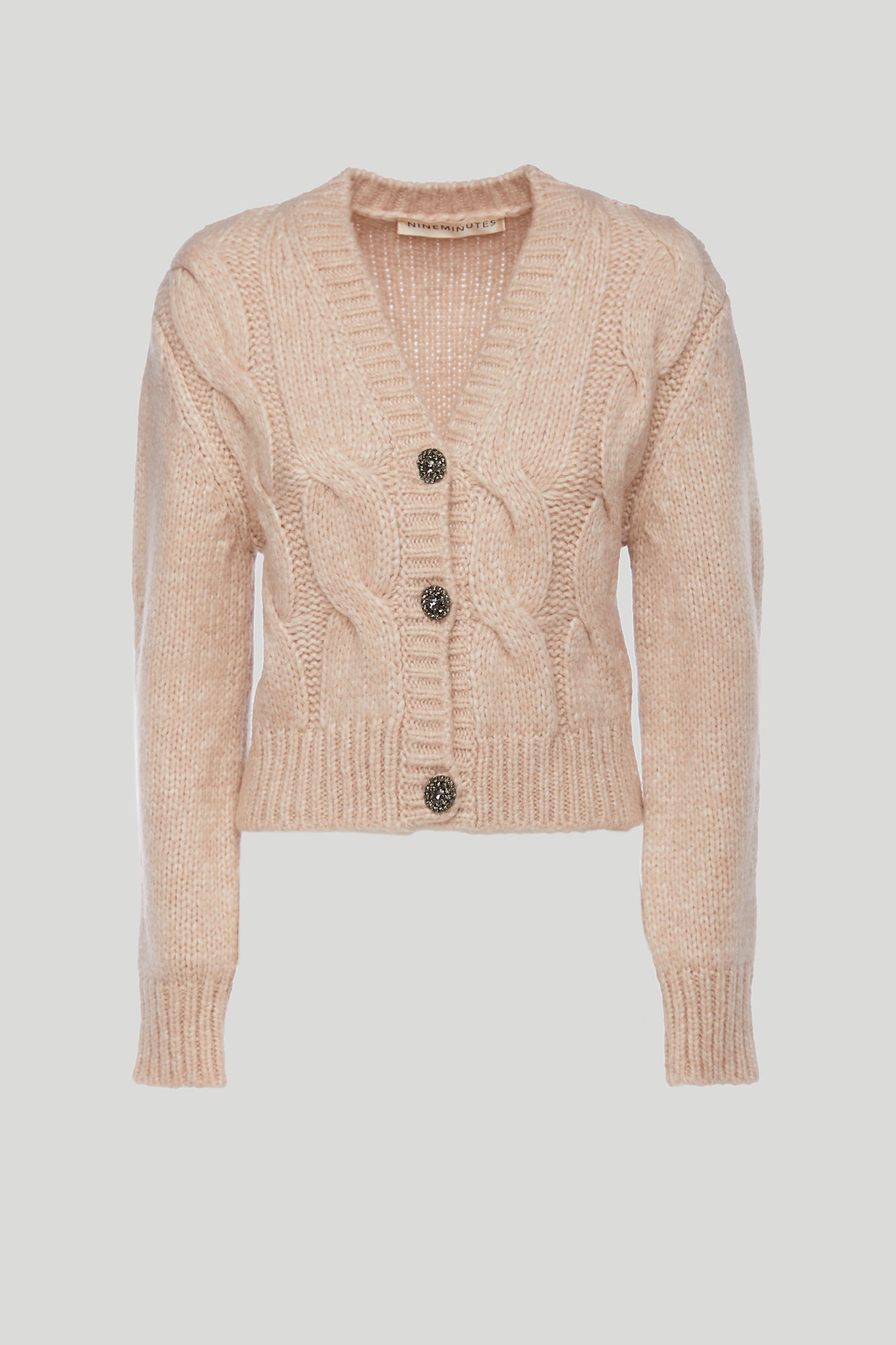 NINEMINUTES Strickjacke The Lola Camel