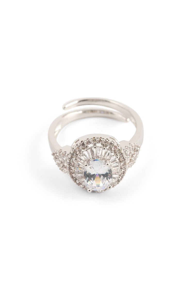 MELUSINA BIJOUX Brillantring mit Weiße Stein