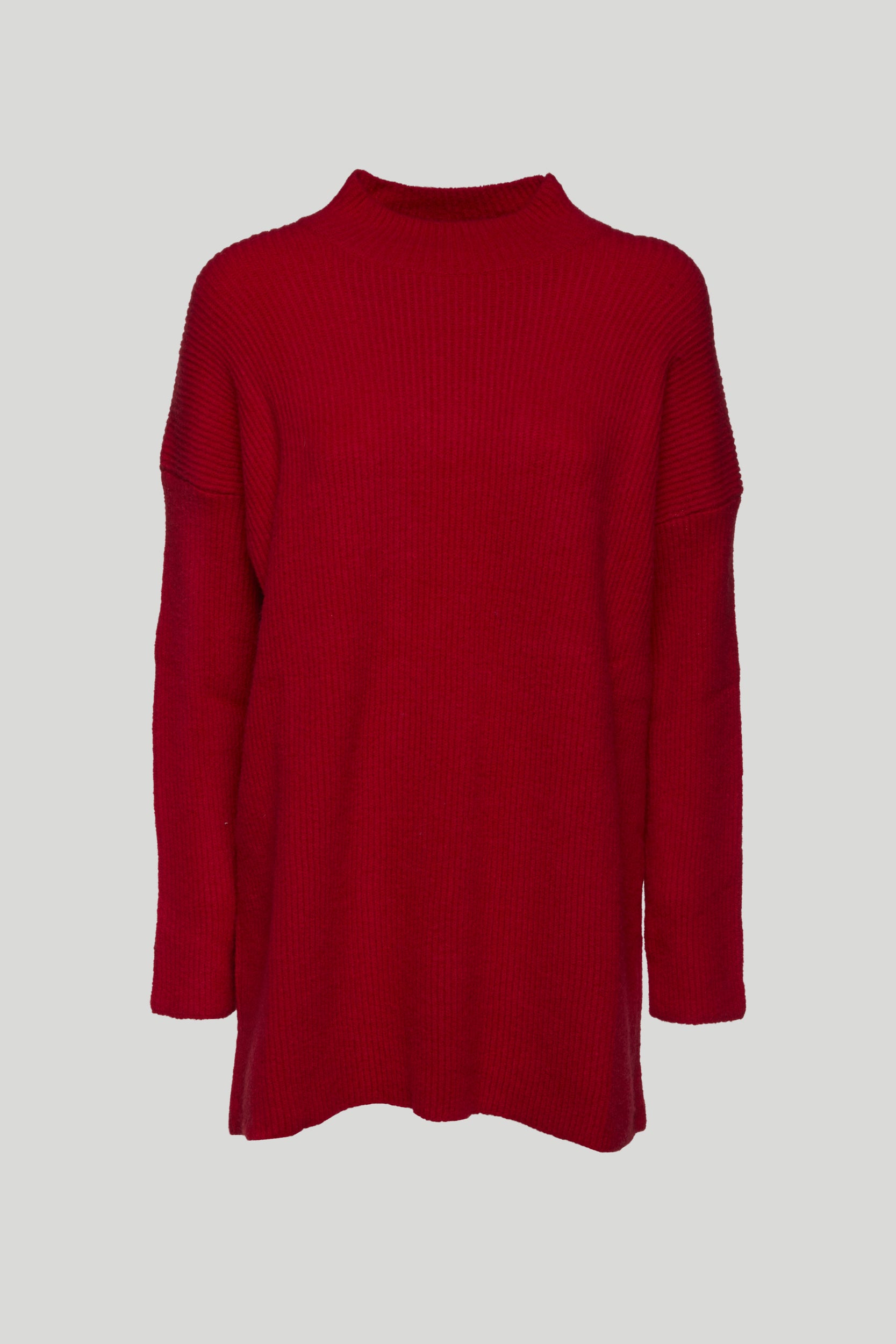 VICOLO Roter Rollkragenpullover