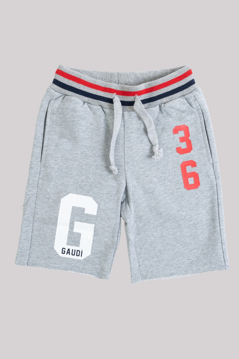 GAUDI KIDS Sports Bermuda in grauem Sweatshirt