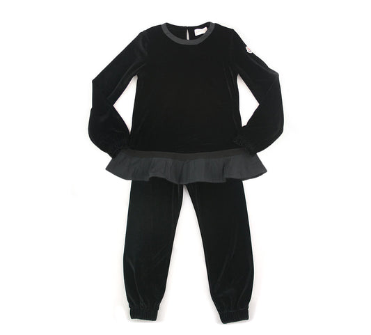 Moncler Girl 2-teiliger Anzug aus Chenille